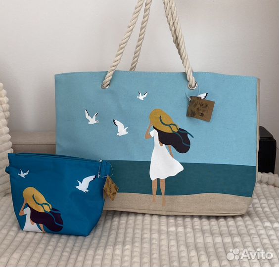 Сумки пляжные и косметички Ив роше оригинал