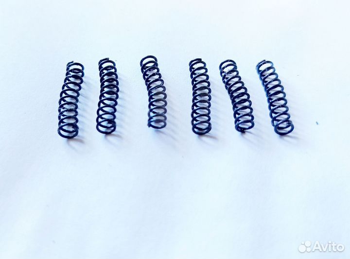 Пружины жёсткие, L 20 мм, D 4 мм, 6 шт