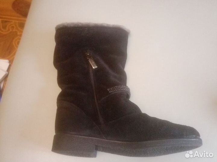 Полусапоги женские зимние натуральная кожа