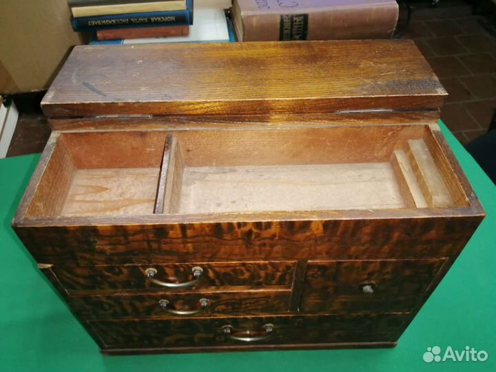 Шкатулка деревянная старинная