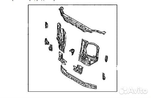 Панель передний Lexus Gx 460 2019-2023