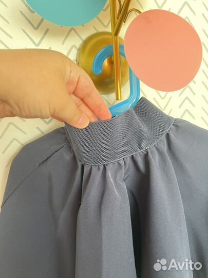 Юбка школьная темно-синяя 128-134рр