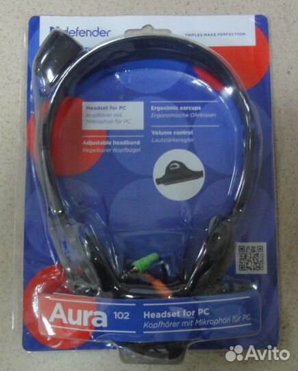 Наушники Defender Aura 102, новые
