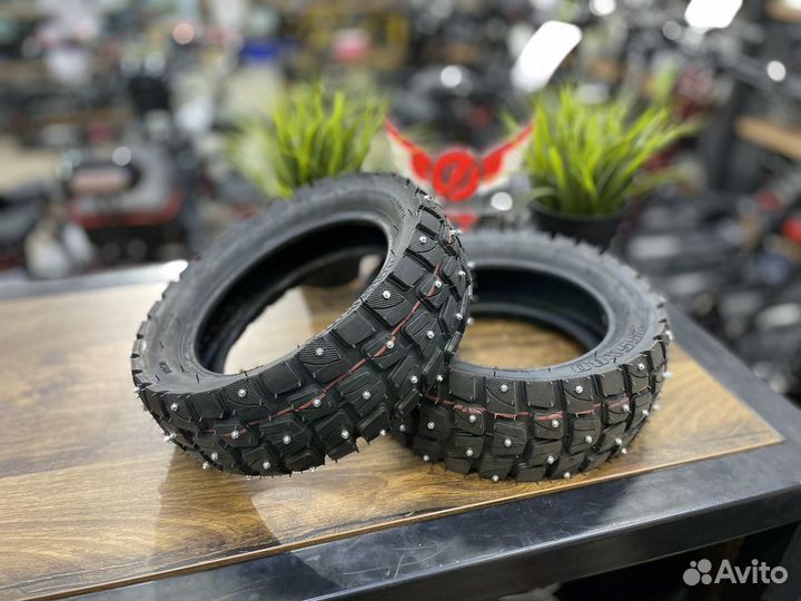 Покрышка для электросамоката шипованная 10х3