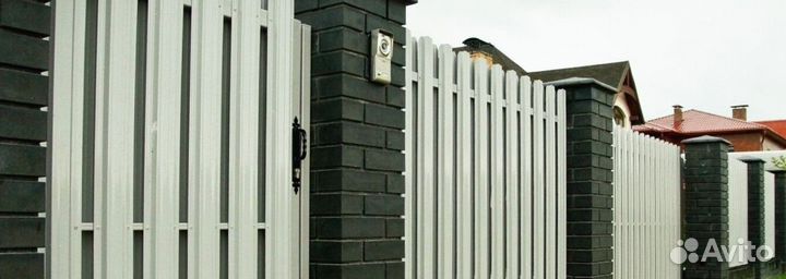 Шахматный штакетник