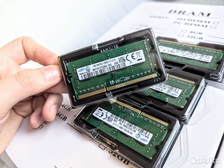 Новые Sodimm DDR3L samsung 8gb,16gb,32gb