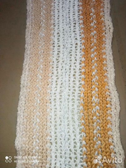 Шарф вязанный длинный 226 см