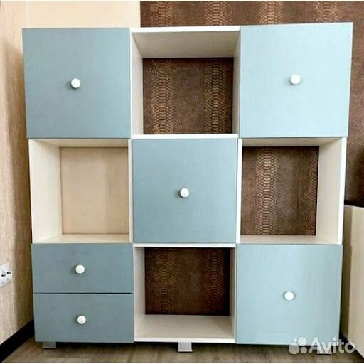 Стеллаж Кубик В-1 в разных цветах