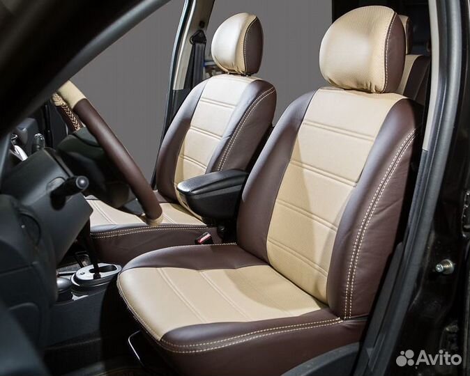 Чехлы из экокожи для Renault Sandero 2 c 2014