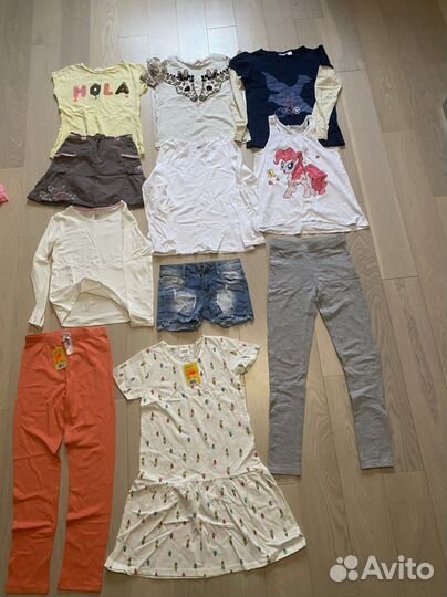 Пакет одежды на девочку 122/128/134/140