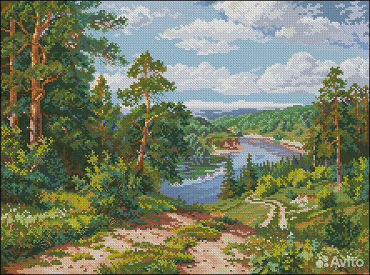 Схемы для вышивания крестом. пейзажи
