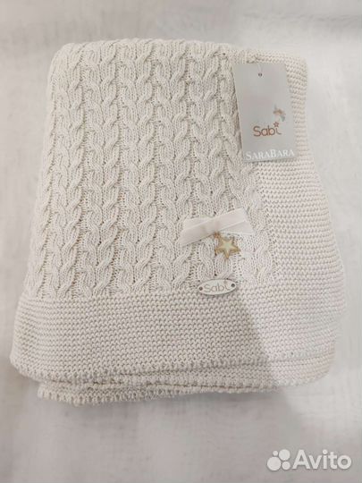 Плед для малыша, одеяло новое, вязаное