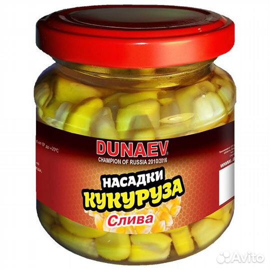 Насадка стеклобанка Дунаев Кукуруза 100 мл Слива