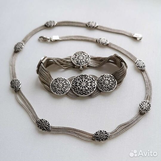 Винтажное колье 925 Турция