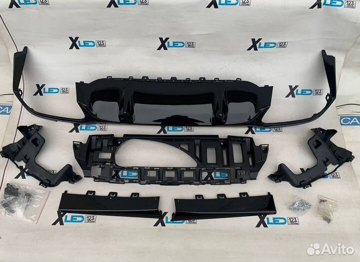 Диффузор заднего бампера Mercedes w213 рестайл