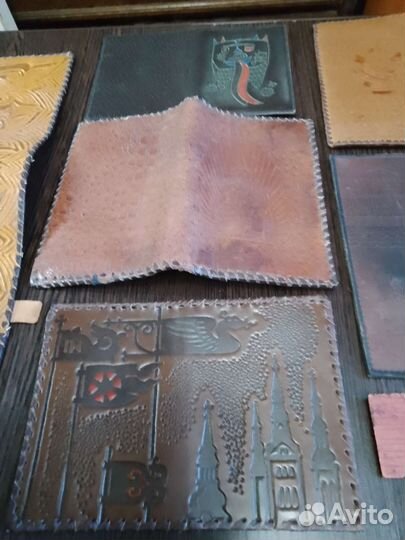 Кожа из СССР. Бумажники портмоне обложки для книг
