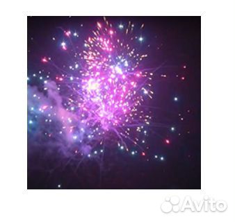 Динамичный фейерверк на 57 залпов, до 50 метров