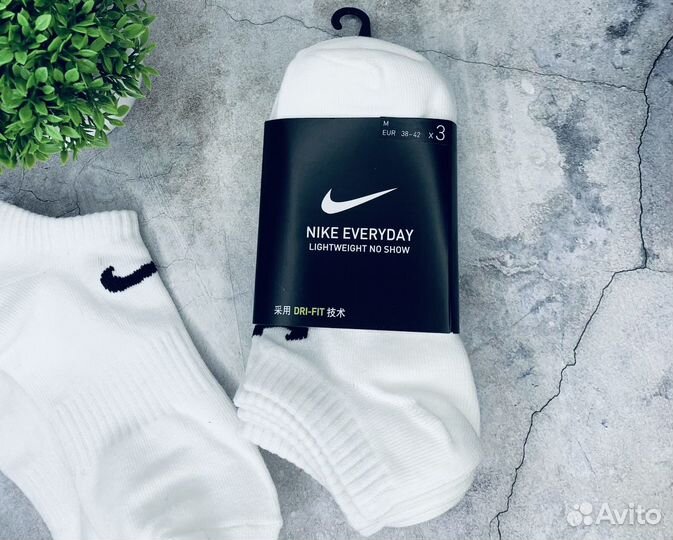 Носки Nike белые No Show оригинал