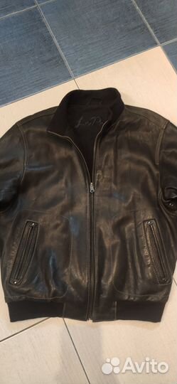 Кожаный бомбер LE pelle Италия