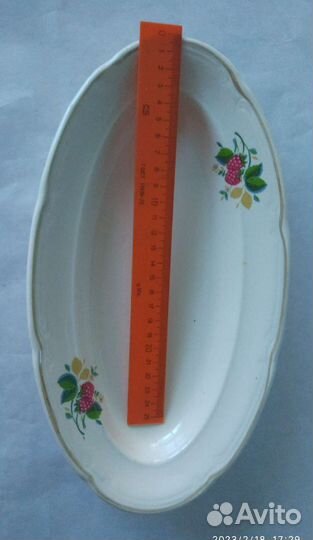 Тарелочка овальная