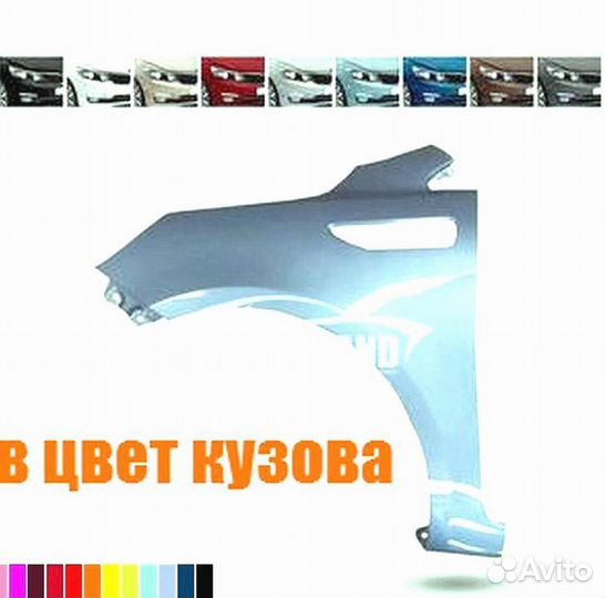 Крыло правое Киа Рио 3 2013 Новый любой цвет