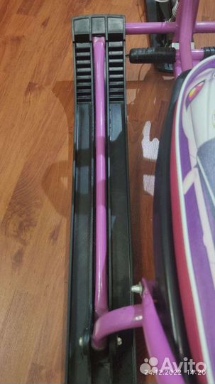 Снегокат детский со спинкой