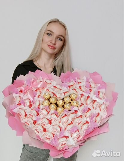 Съедобные букеты из конфет