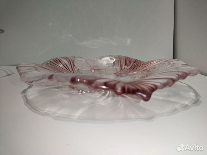 Блюдо фруктовница салатница стекло