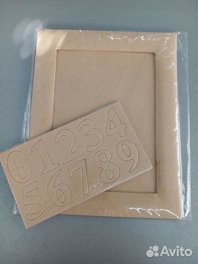 Рамка для фото крафт цифры рукоделие творчество