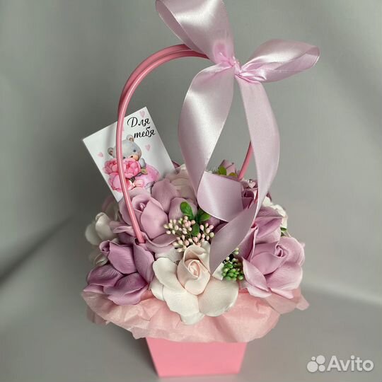 Мыльные цветы, букеты из мыльных цветов