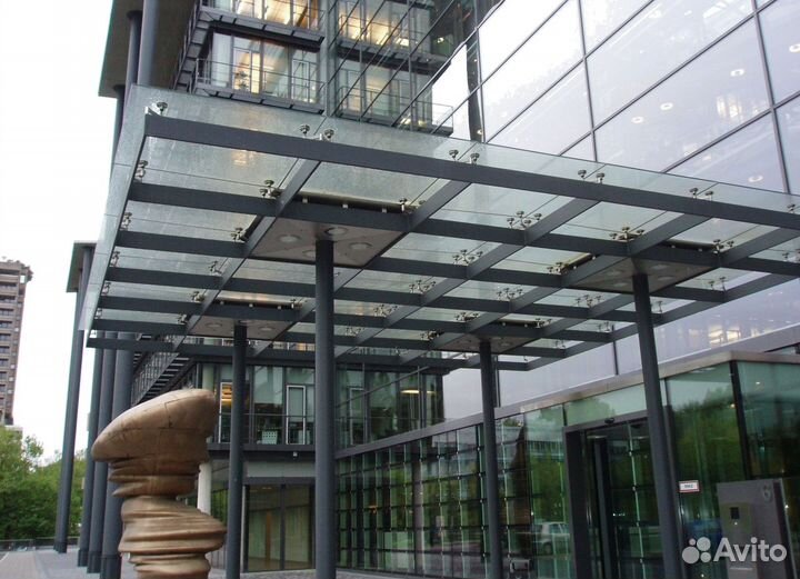 Стеклянные козырьки