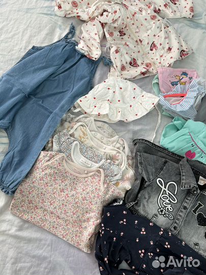 Пакет одежды на девочку 9 мес -1,5