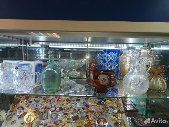 Стеклянная и хрустальная посуда СССР