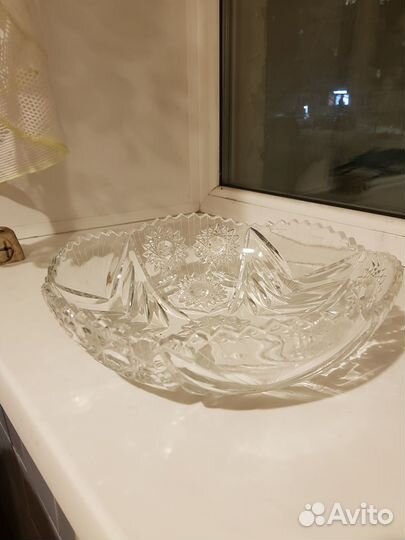 Салатник хрустальный большой