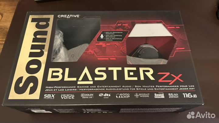 Звуковая карта creative sound blaster Zx