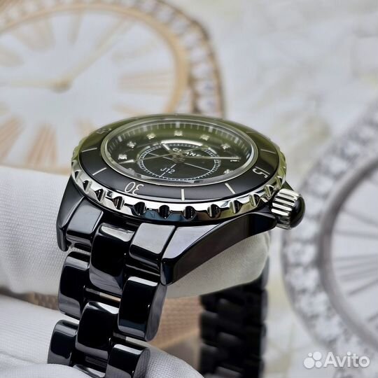 Часы Chanel J12 Black Diamond Dial