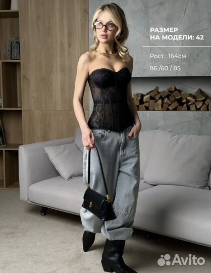 Корсет черный