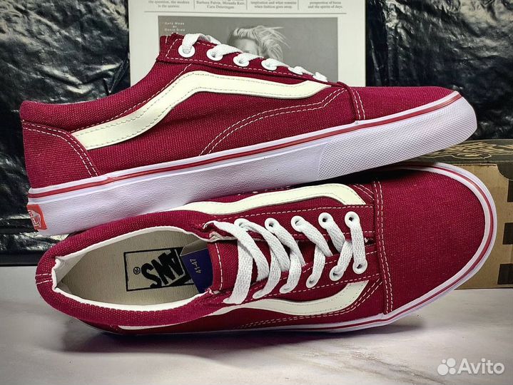 Кеды мужские vans красные