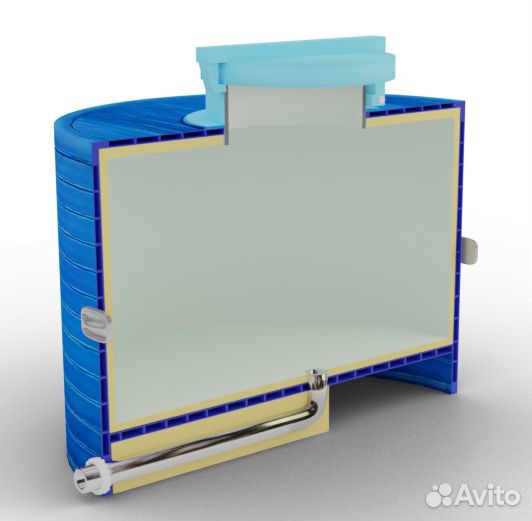 Емкость-термос для перевозки молока 500 л