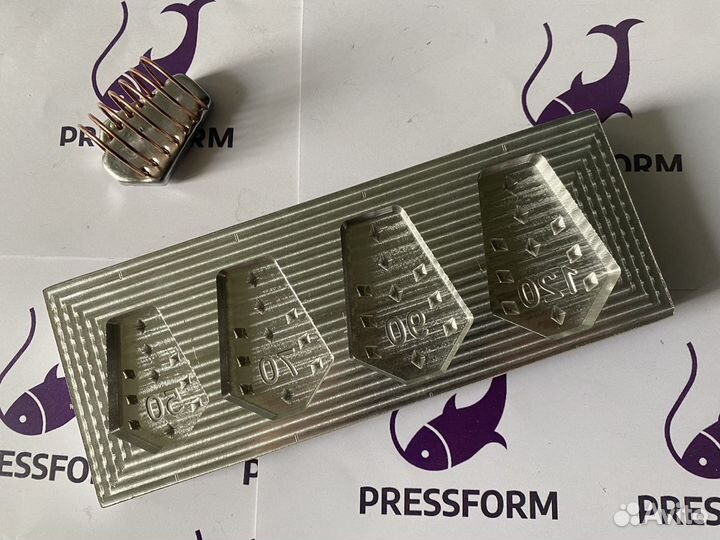 Форма чпу для литья кормушек с пружиной