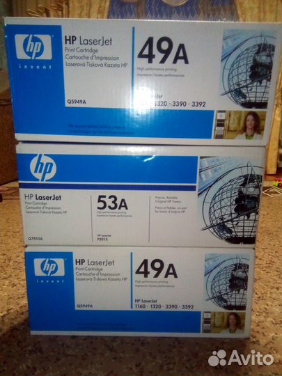 Оригинальные картриджы HP 49a и 53a
