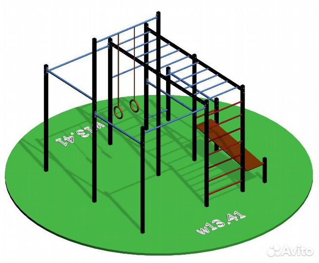 Воркаут площадка sswa 151 для взрослых и детей