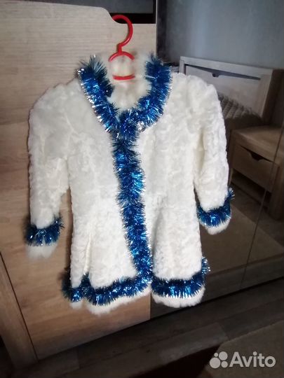 Костюм снегурочки на Новый год на 5-6 лет