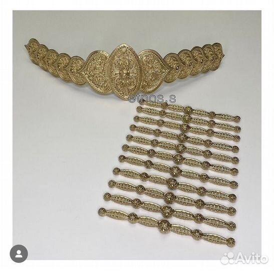 Национальный пояс и нагрудники ручной работы