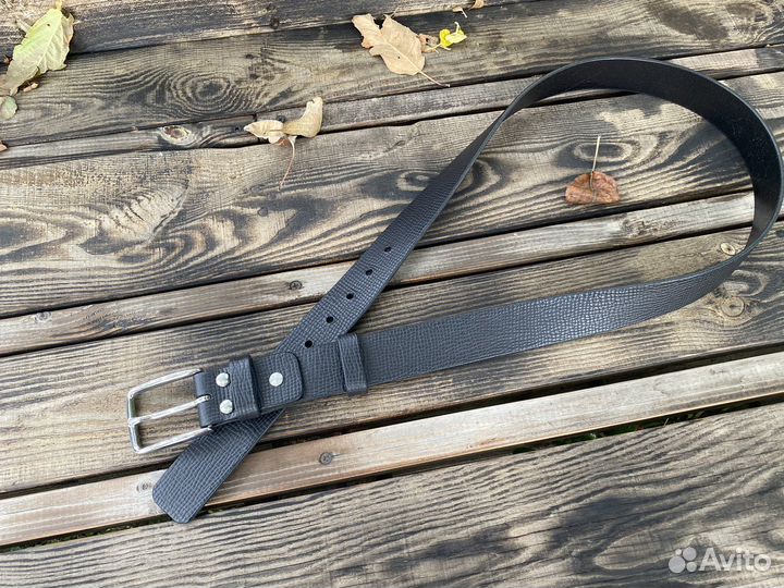 Мужской кожаный ремень ручной работы