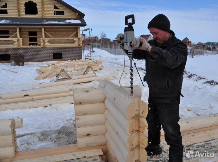 Изготовление срубов домов, бань, беседок