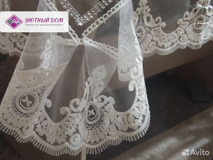 Силиконовая скатерть с кружевом