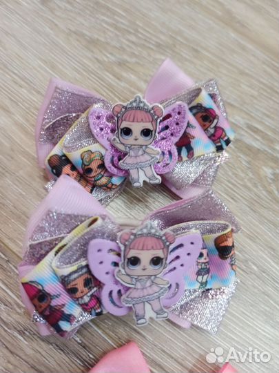 Резинки и заколки для волос набором