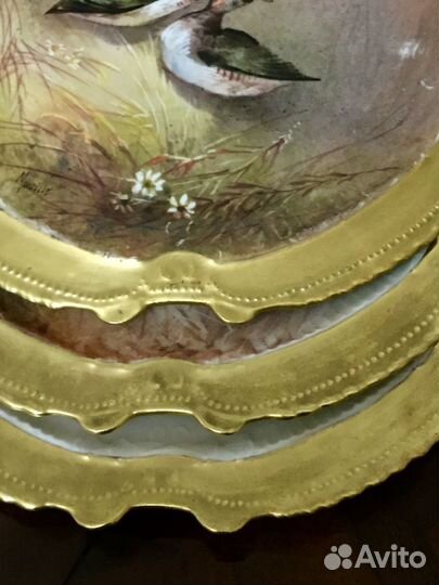 Антикварная фарфоровая тарелка. Limoges