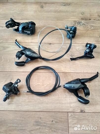 Комборучка 9ск, дисковые тормоза, переключатель